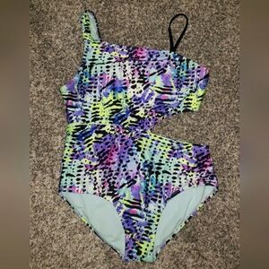 Wonder Nation| One-Piece Swimsuit with Keyhole Detail